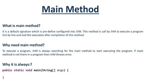 java main test package|main method testing.